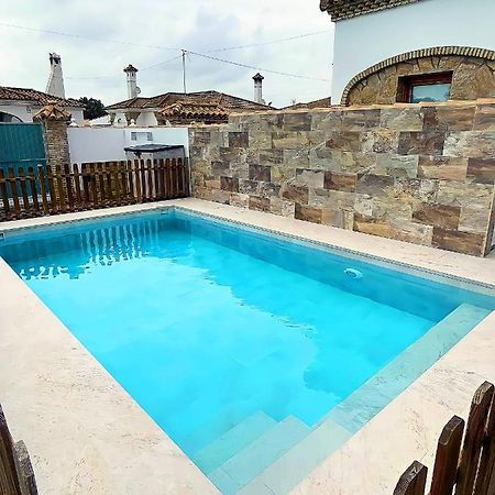 Chalet Con Piscina Privada Y Barbacoa Chiclana de la Frontera Exterior foto